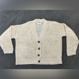 OLD NAVY OATMEAL BUTTON CARDIGAN, Size S